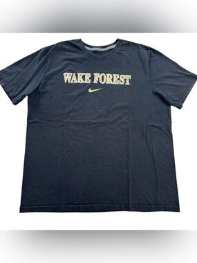 Nike Y2K Wake Forest Demon Deacons Men’s Cotton Black T-Shirt size XL